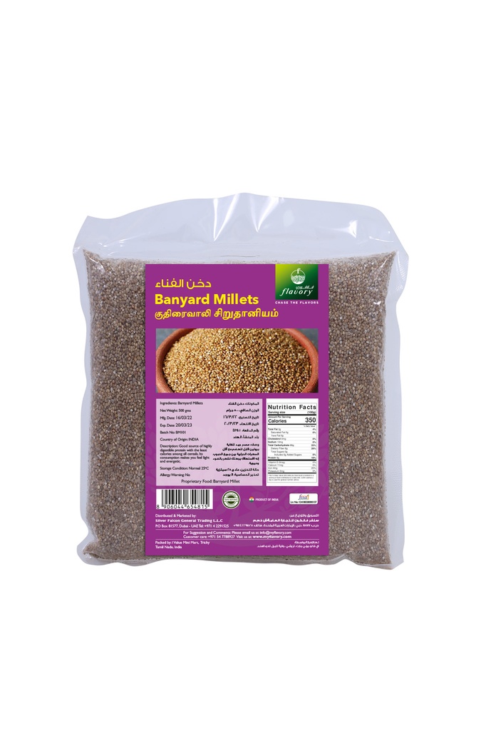 FLAVORY - BANIYARD MILLET (KUTHIRAI VALI) 500G