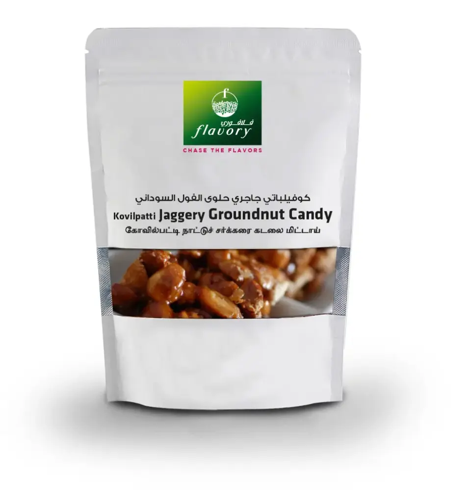 FLAVORY - KOVILPATTI JAGGERY (NATTU SAKKARAI) GROUNDNUT CANDY  100G