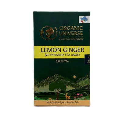 ORGANIC LEMON & GINGER TEA BOX